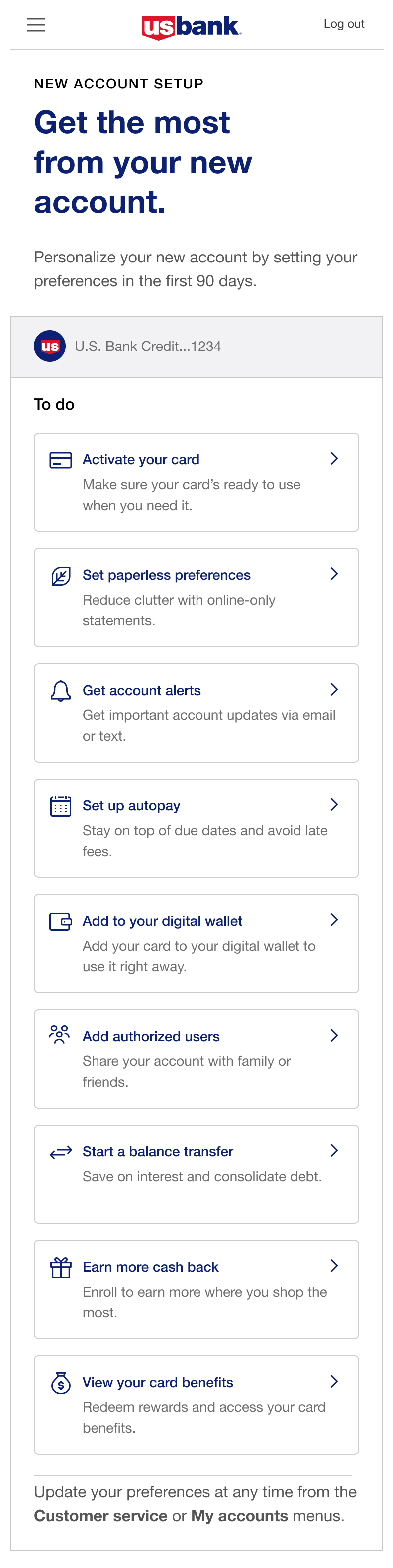 Final dashboard with reminder widget on mobile